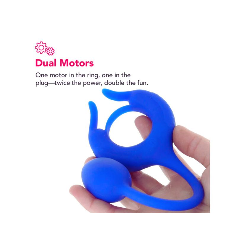 Hercules anillo vibrador con plug anal - Image 3